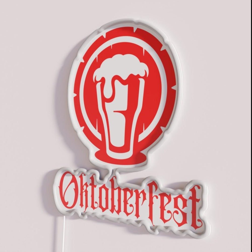 Oktoberfest Red 2 Rgb Led Neon Sign - Shineneon