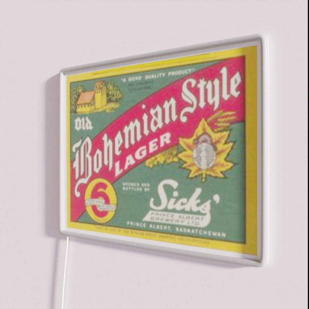 Old Bohemian Style Lager Rgb Led Neon Sign - Shineneon