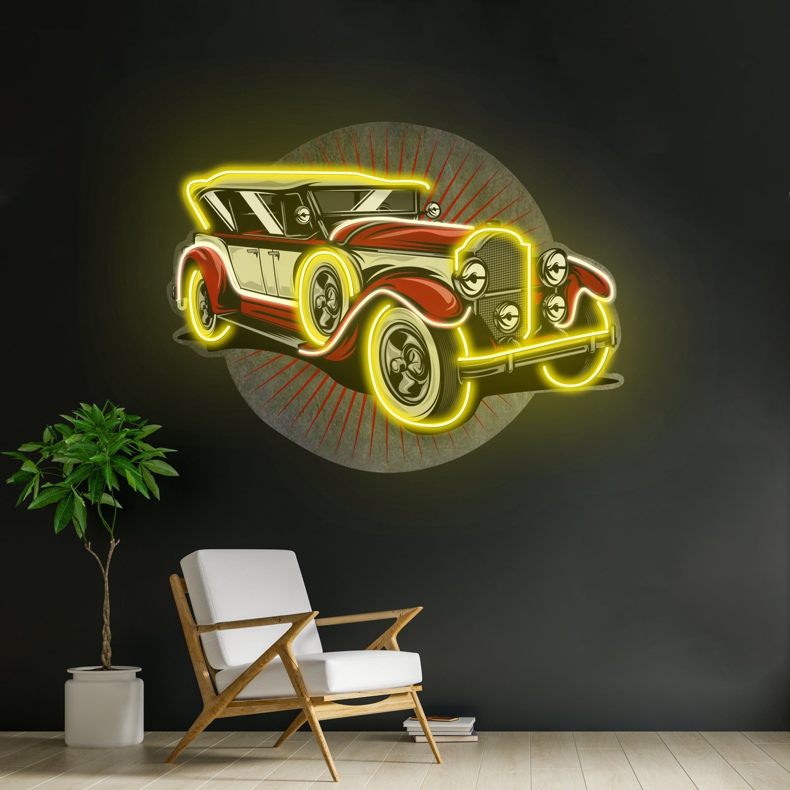 Old Car Power Led Neon Sign Light Custom Led Signs - Shineneon