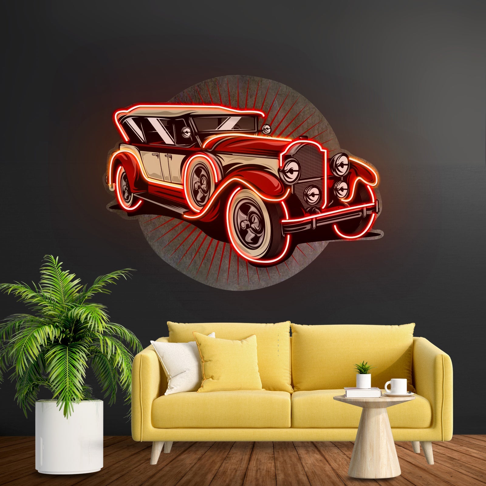 Old Car Power Led Neon Sign Light Custom Led Signs - Shineneon