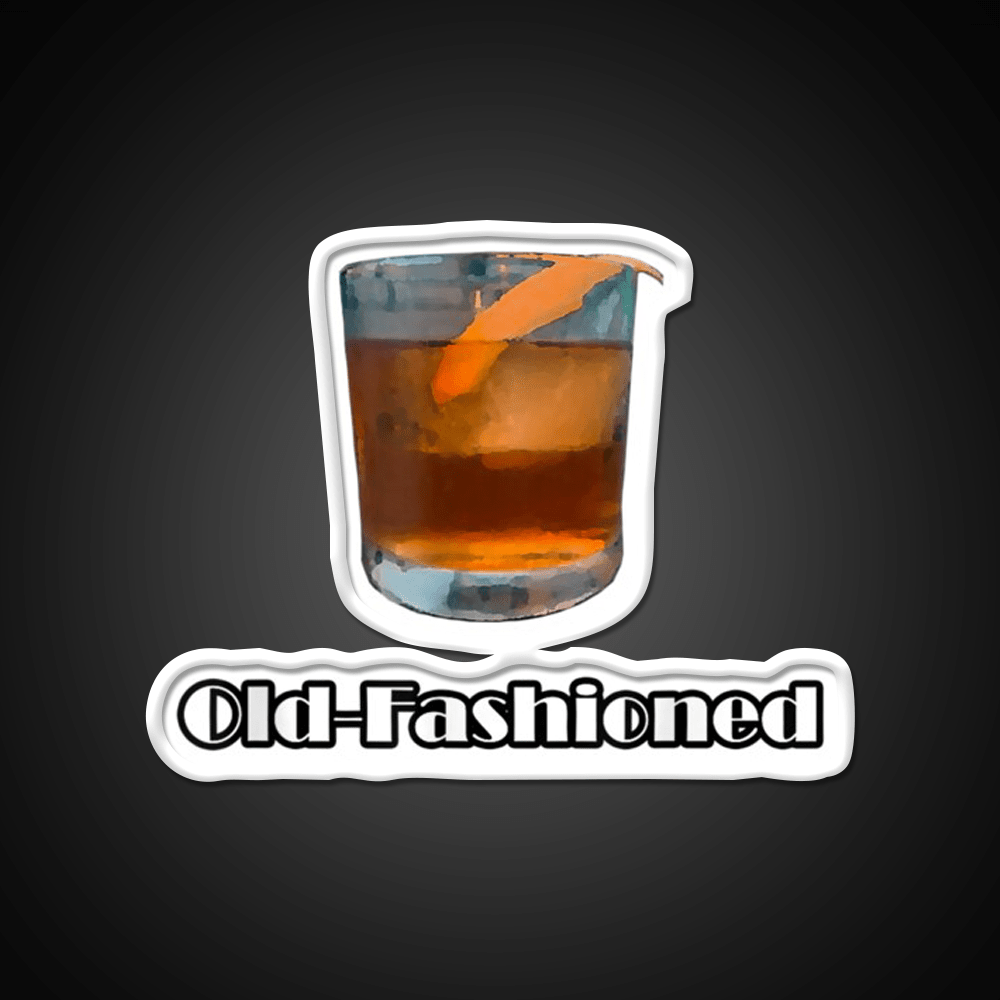 Old Fashioned Cocktail Bar Decor Led Neon Sign Drink Lounge Art Rgb Color - Shineneon