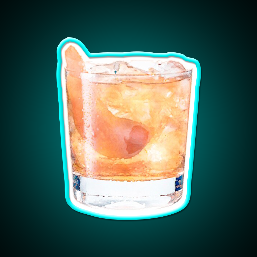 Old Fashioned Cocktail Bar Decor Led Neon Sign Home Bar Decor Rgb Color - Size and dimension reference