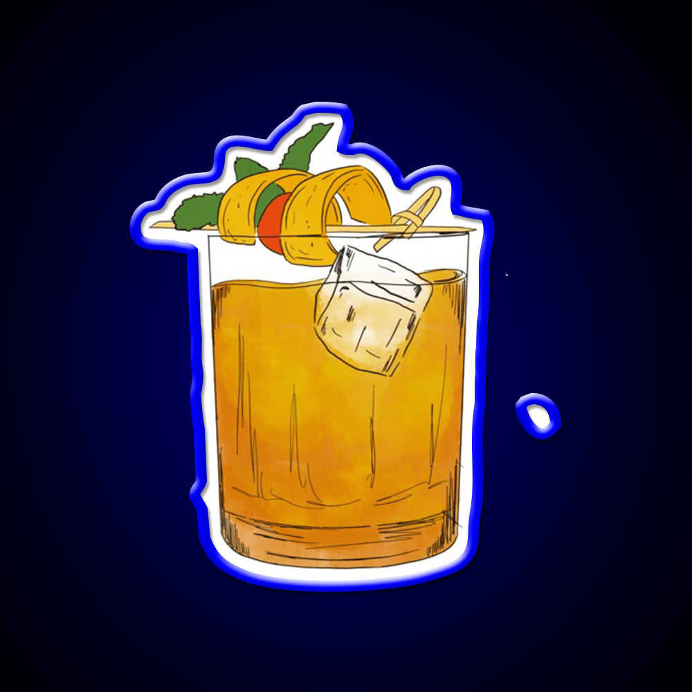 Old Fashioned Cocktail Bar Decor Led Neon Sign Neon Party Signs Rgb Color - Shineneon
