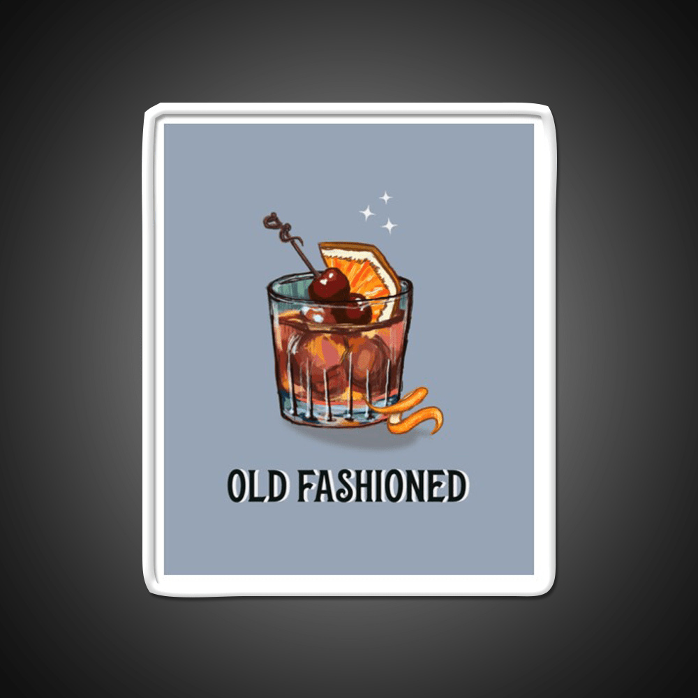 Old Fashioned Cocktail Whiskey Drink Bar Led Neon Sign Rgb Color - Shineneon