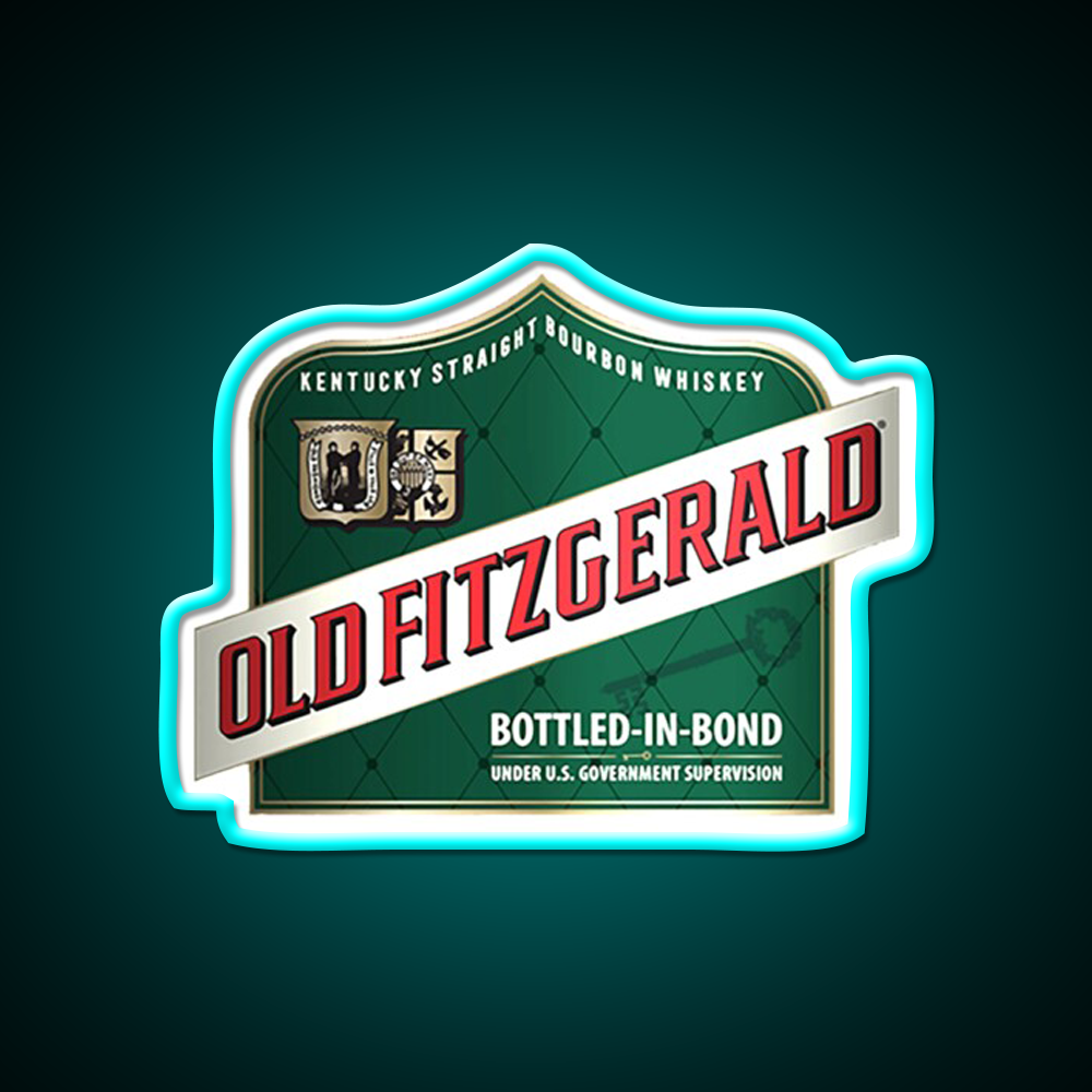 Old Fitzgerald Kentucky Whiskey Classic Whiskey Drink Bar Led Neon Sign Rgb Color