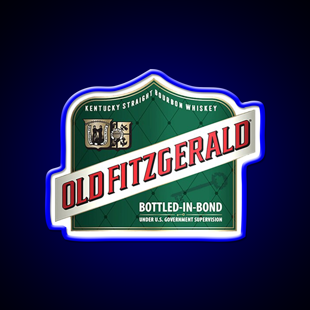 Old Fitzgerald Kentucky Whiskey Classic Whiskey Drink Bar Led Neon Sign Rgb Color