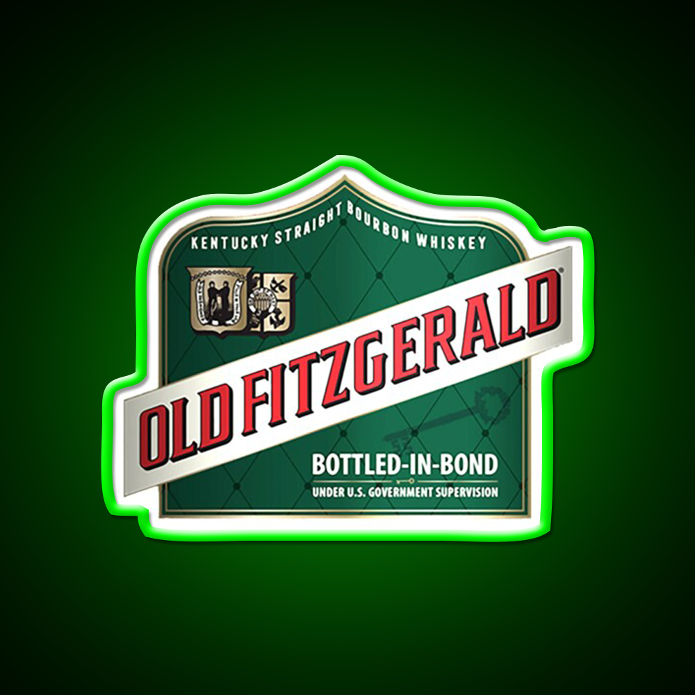Old Fitzgerald Kentucky Whiskey Classic Whiskey Drink Bar Led Neon Sign Rgb Color