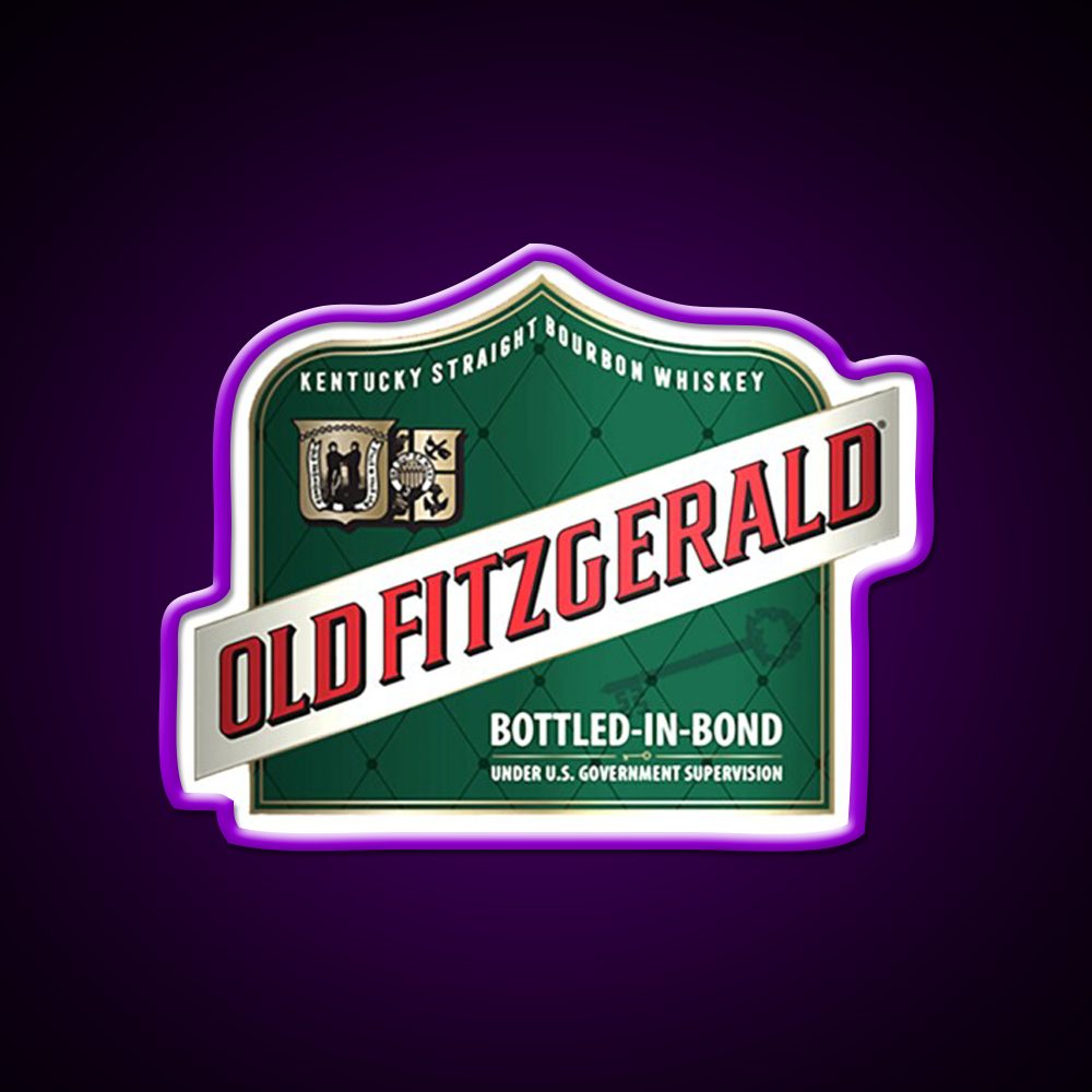 Old Fitzgerald Kentucky Whiskey Classic Whiskey Drink Bar Led Neon Sign Rgb Color