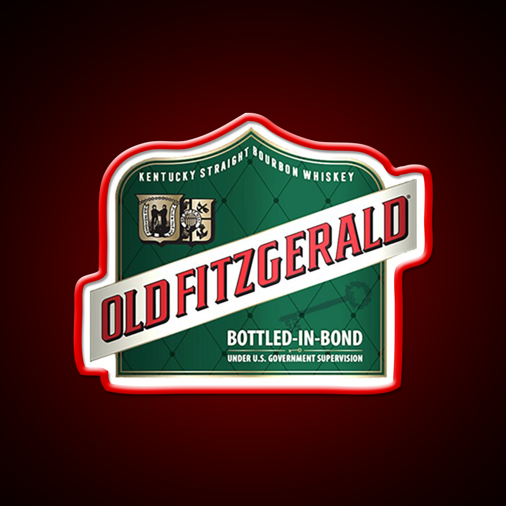 Old Fitzgerald Kentucky Whiskey Classic Whiskey Drink Bar Led Neon Sign Rgb Color