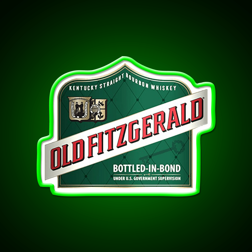 Old Fitzgerald Kentucky Whiskey Classic Whiskey Drink Bar Led Neon Sign Rgb Color - Shineneon