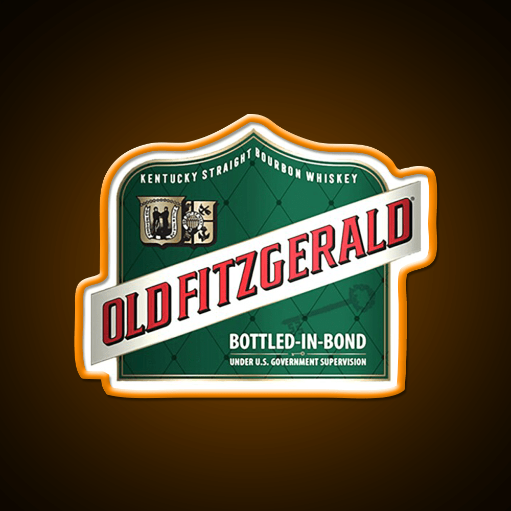 Old Fitzgerald Kentucky Whiskey Classic Whiskey Drink Bar Led Neon Sign Rgb Color - Shineneon