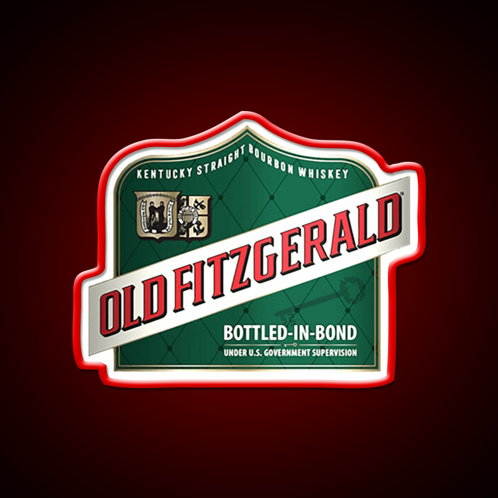 Old Fitzgerald Kentucky Whiskey Classic Whiskey Drink Bar Led Neon Sign Rgb Color - Shineneon