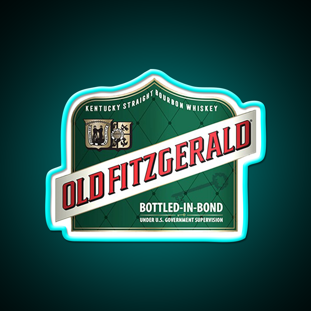 Old Fitzgerald Kentucky Whiskey Shirts Whiskey Drink Bar Led Neon Sign Rgb Color