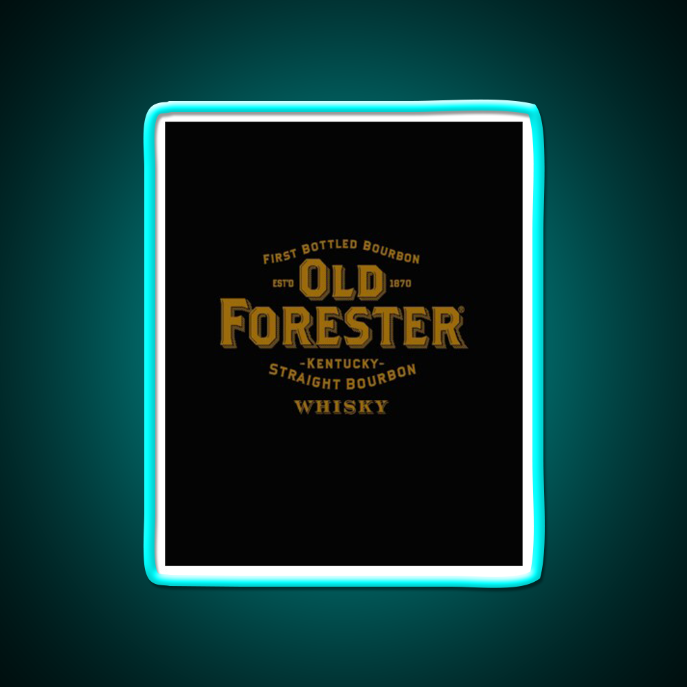 Old Forester Kentucky Whiskey Graphic Whiskey Drink Bar Led Neon Sign Rgb Color