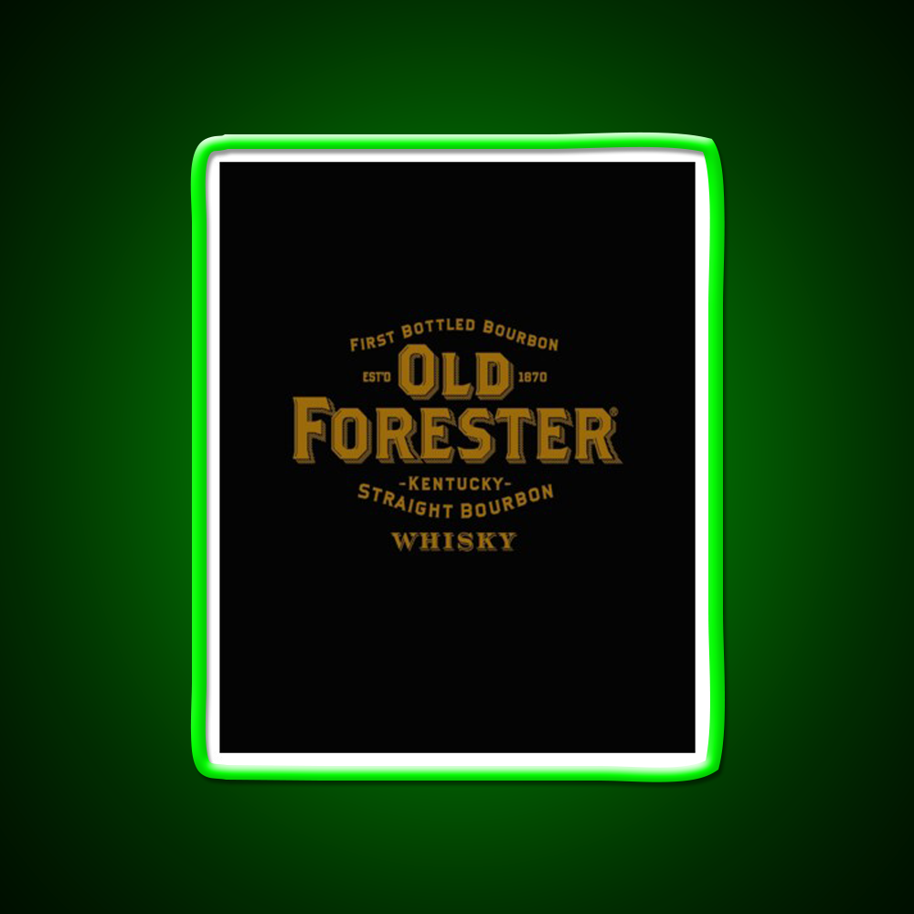 Old Forester Kentucky Whiskey Graphic Whiskey Drink Bar Led Neon Sign Rgb Color