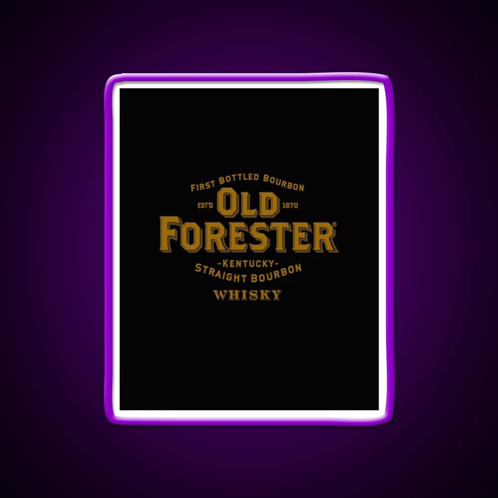 Old Forester Kentucky Whiskey Graphic Whiskey Drink Bar Led Neon Sign Rgb Color