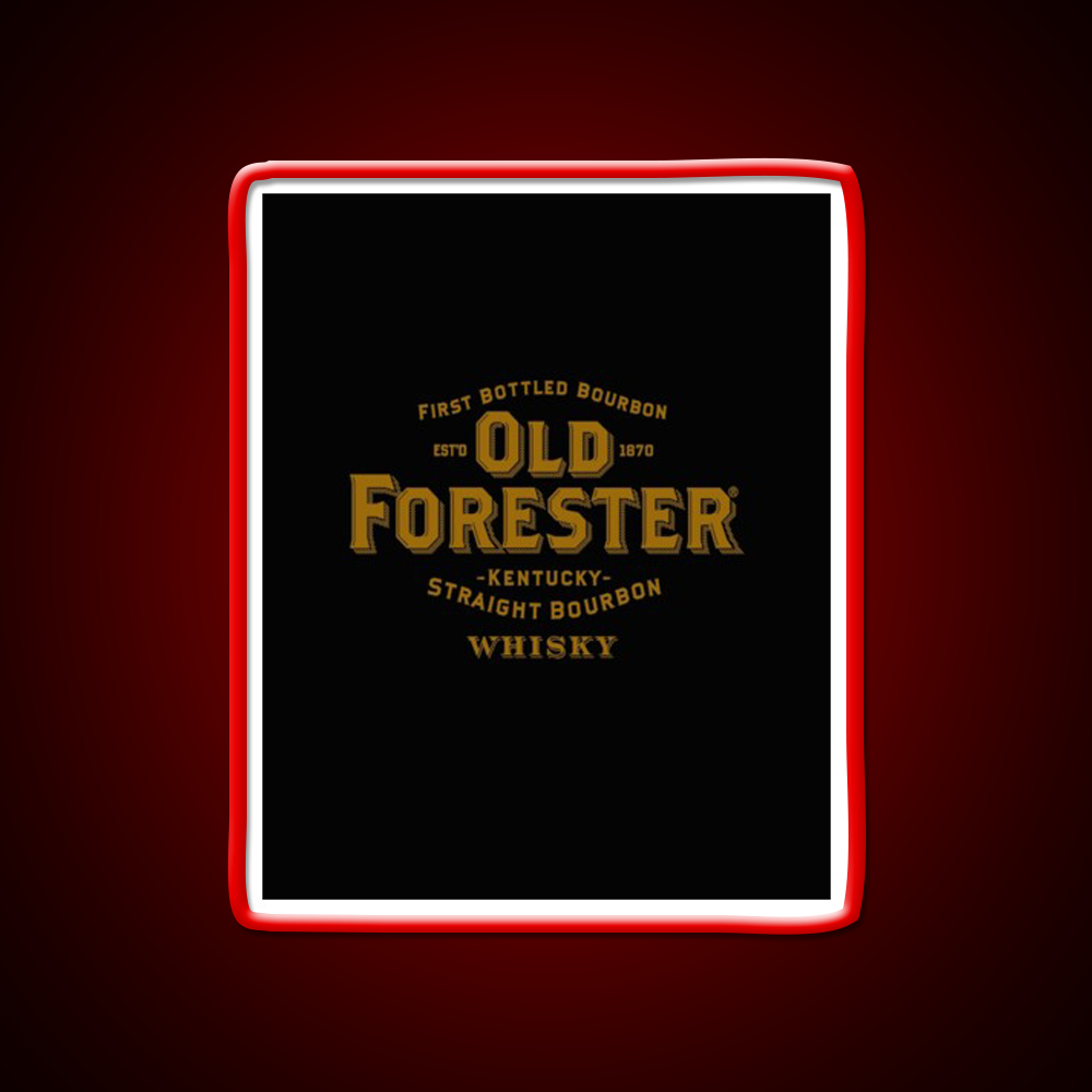 Old Forester Kentucky Whiskey Graphic Whiskey Drink Bar Led Neon Sign Rgb Color