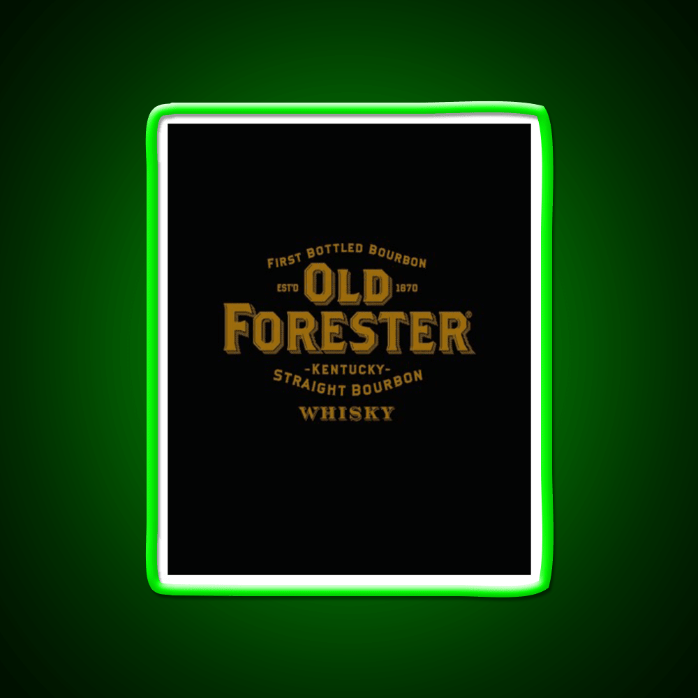 Old Forester Kentucky Whiskey Graphic Whiskey Drink Bar Led Neon Sign Rgb Color - Shineneon