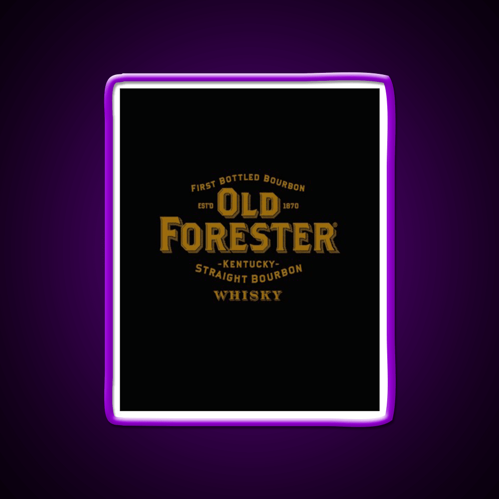 Old Forester Kentucky Whiskey Graphic Whiskey Drink Bar Led Neon Sign Rgb Color - Shineneon
