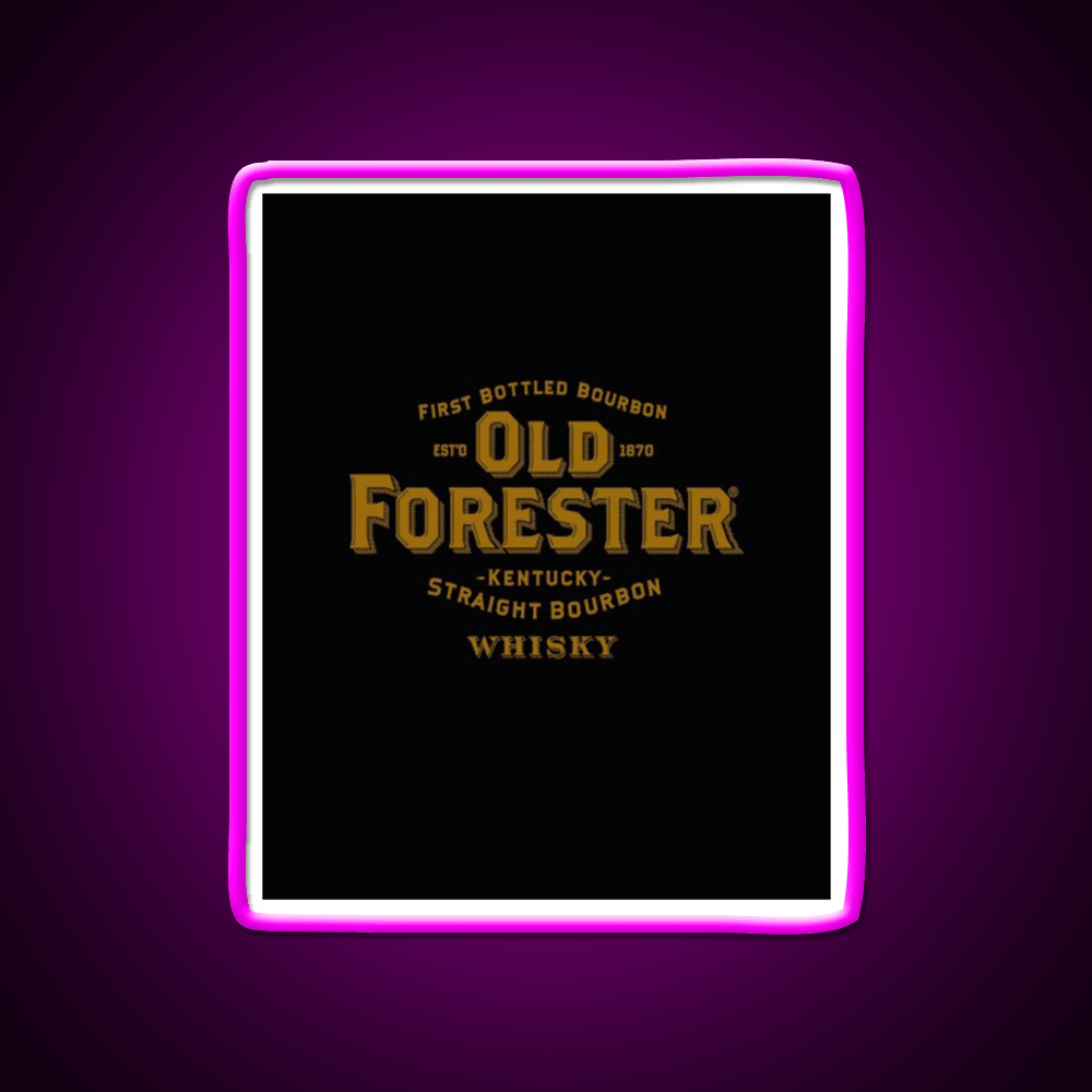 Old Forester Kentucky Whiskey Graphic Whiskey Drink Bar Led Neon Sign Rgb Color - Shineneon