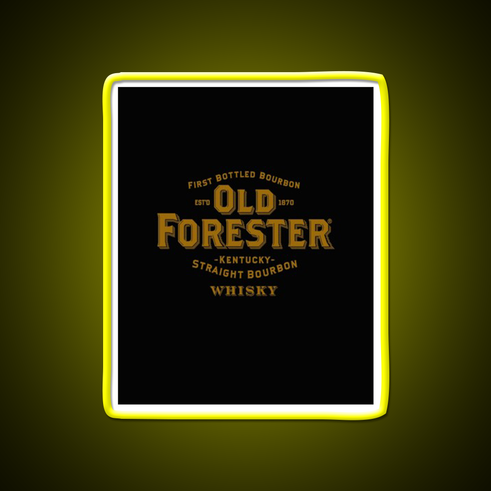 Old Forester Kentucky Whiskey Graphic Whiskey Drink Bar Led Neon Sign Rgb Color