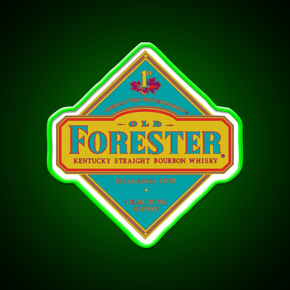 Old Forester Whiskey Drink Bar Led Neon Sign Rgb Color
