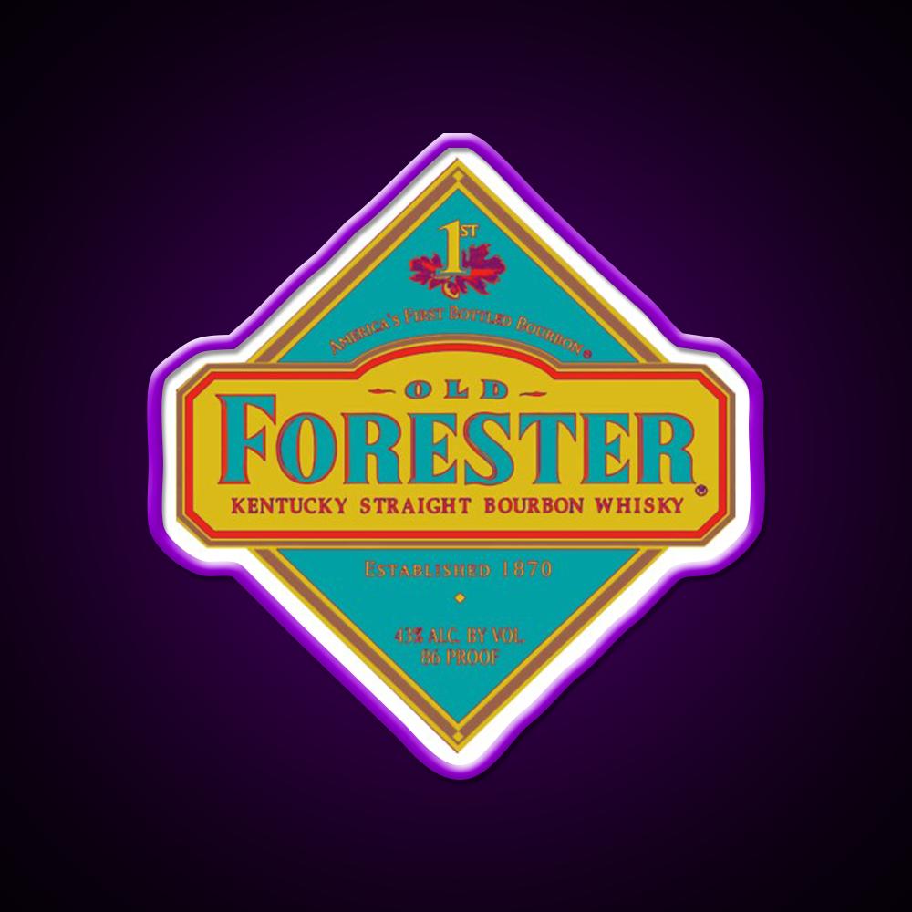 Old Forester Whiskey Drink Bar Led Neon Sign Rgb Color