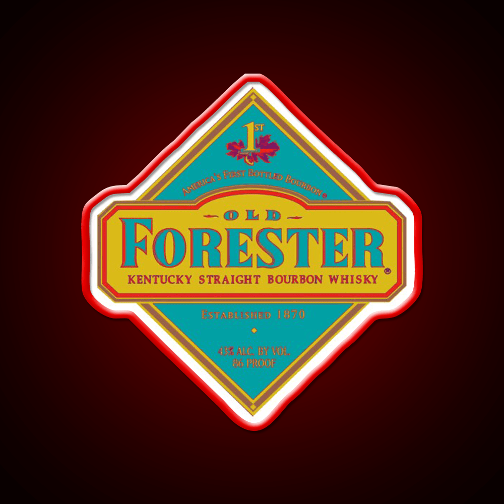 Old Forester Whiskey Drink Bar Led Neon Sign Rgb Color - Shineneon