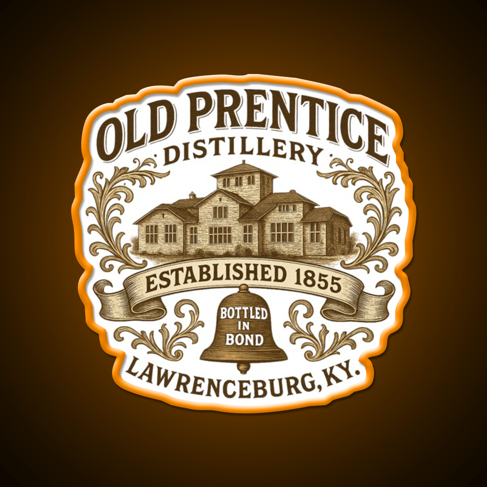 Old Prentice Distillery Whiskey Drink Bar Led Neon Sign Rgb Color - Shineneon