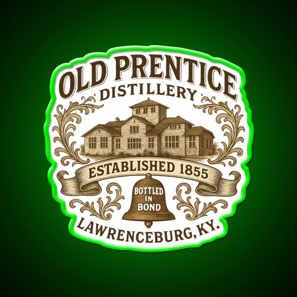 Old Prentice Distillery Whiskey Drink Bar Led Neon Sign Rgb Color - Shineneon