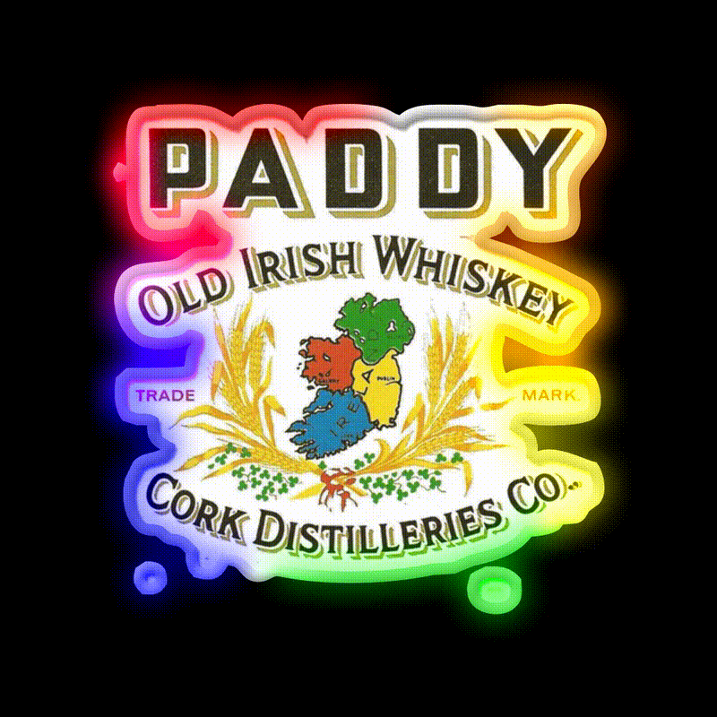Old Pub Paddy S Reserved Whiskey Drink Bar Led Neon Sign Rgb Color