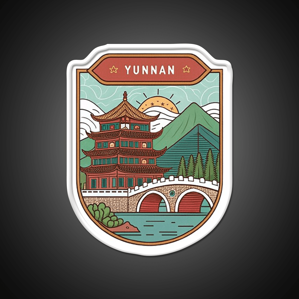 Old Town Of Lijiang Asian Cultural Led Neon Sign Wall Art Rgb Color - Shineneon