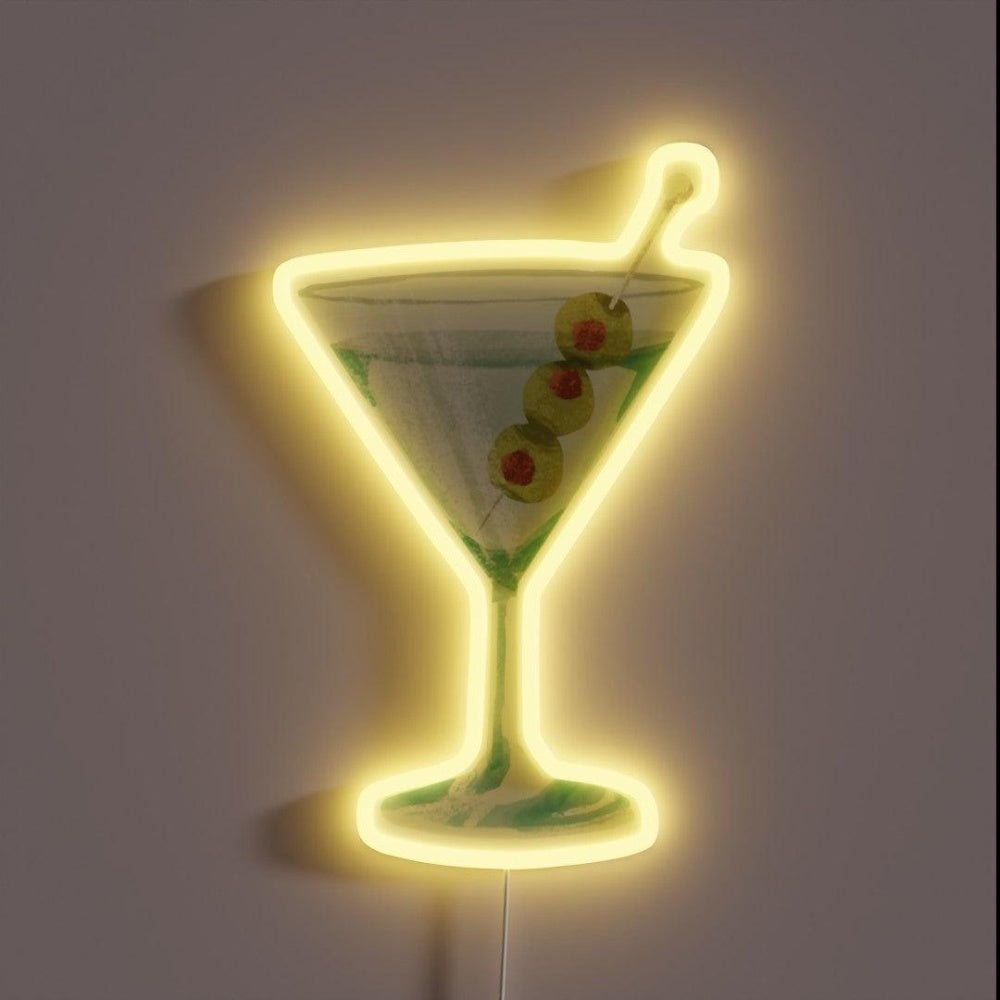 Olive Martini Cocktail Rgb Led Neon Sign - Shineneon