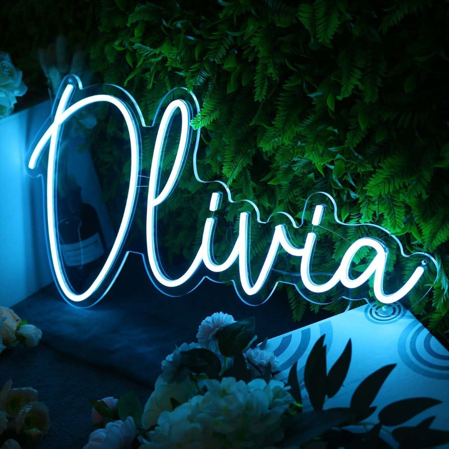 Olivia Blue Neon Sign | Shineneon