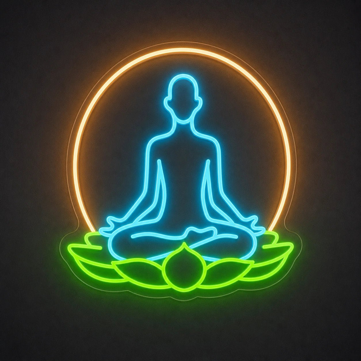 Om Yoga Collective LED Neon Sign Garage Man Cave Neon Sign - Shineneon