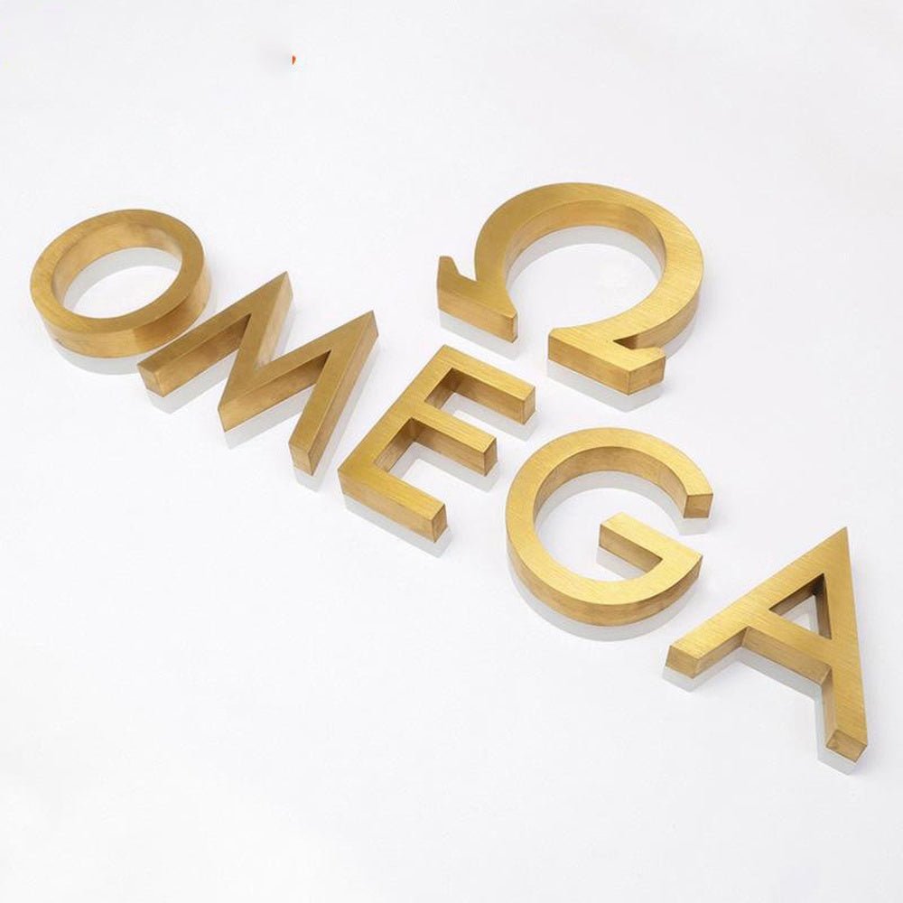 Omega 3D Backlit Letters Aluminum Business Metal Led Sign - Shineneon