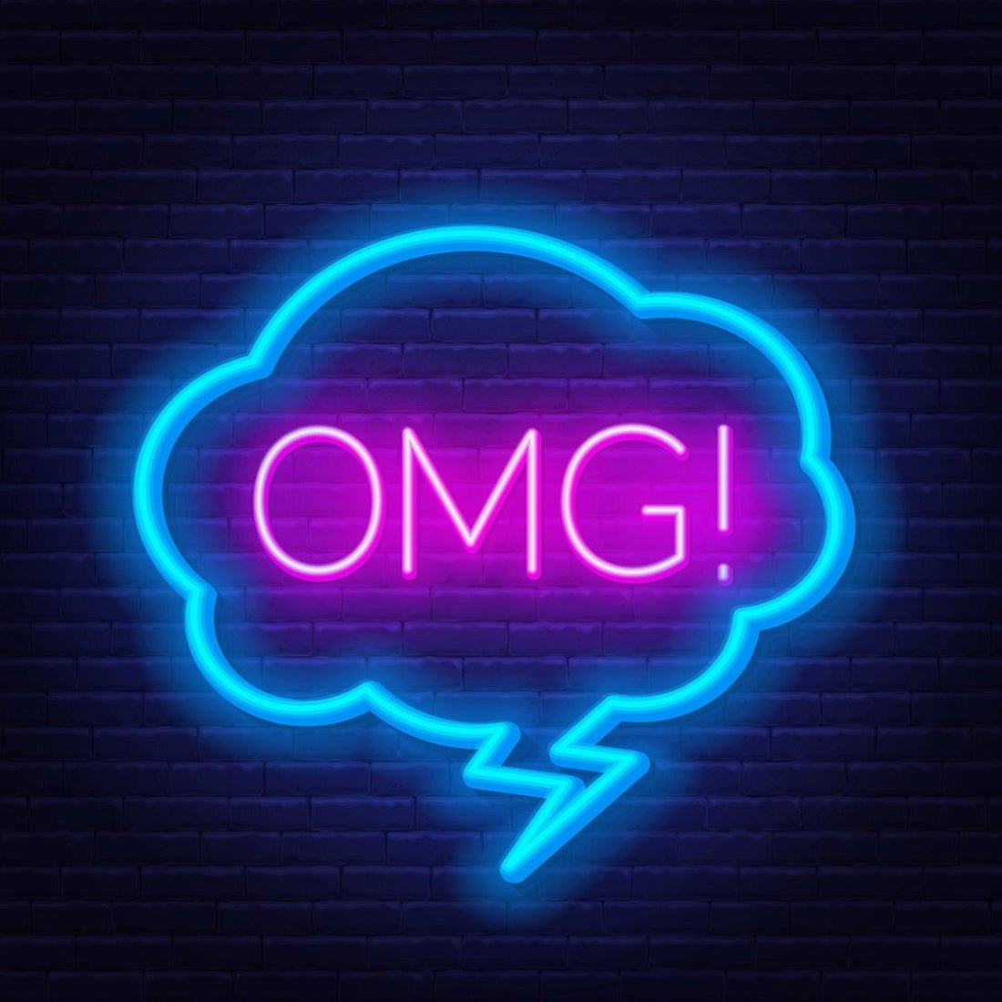 Omg Phrase Led Sign Business Neon Sign - Shineneon
