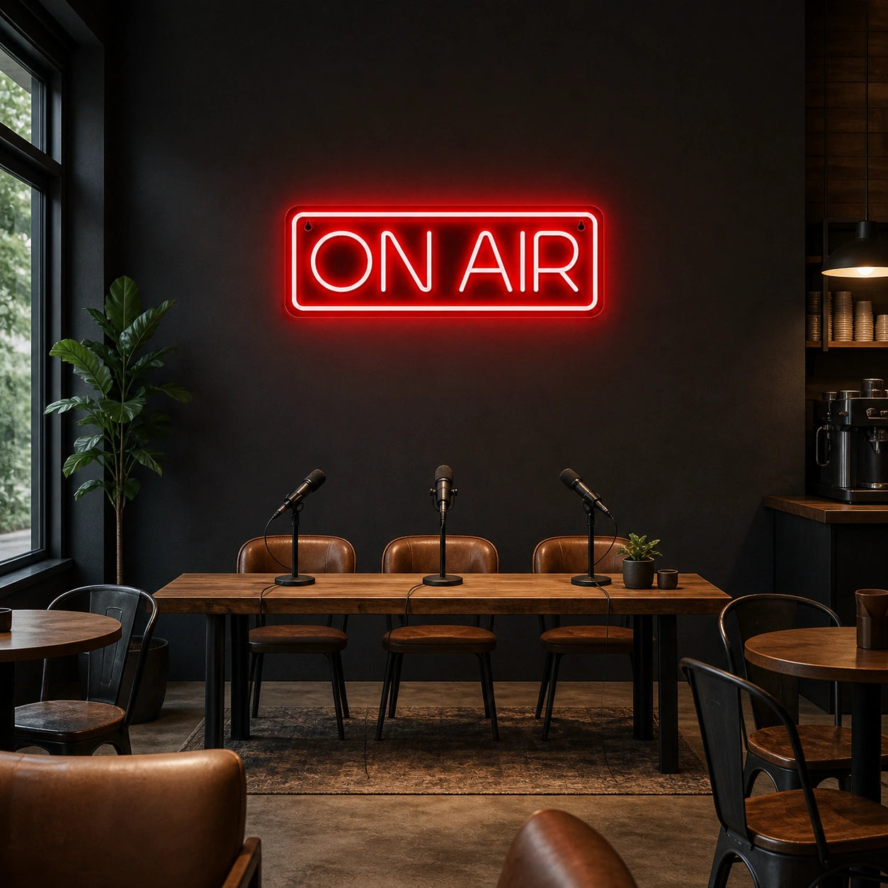 On Air Coffee Shop Wall Decor LED Neon Sign Garage Man Cave Neon Sign size image