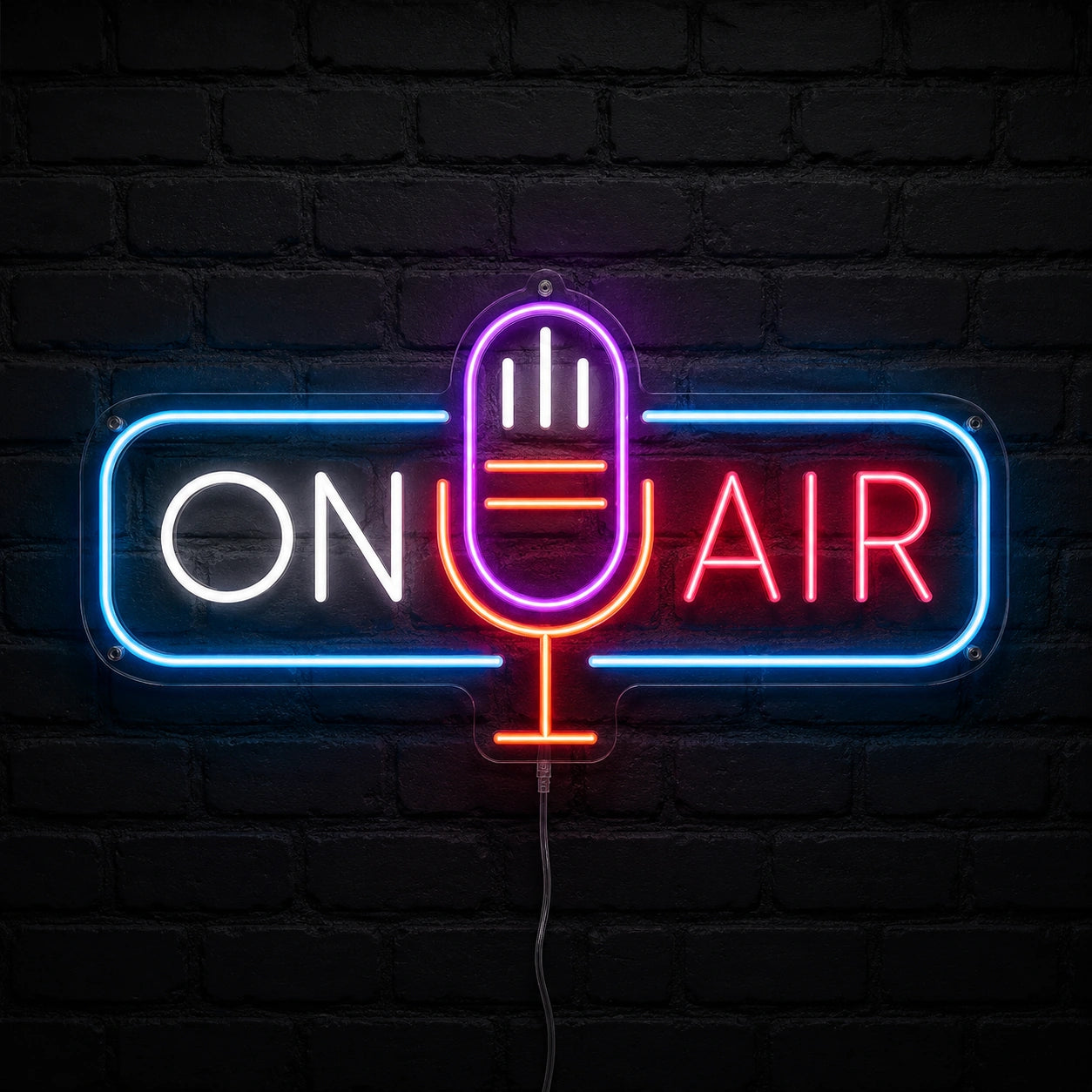On Air Microphone Neon Sign LED Neon Sign high-converting product image