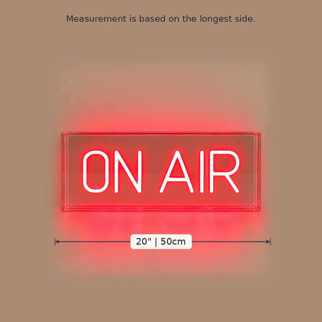 On Air Red Acrylic LED Neon Sign - Shineneon