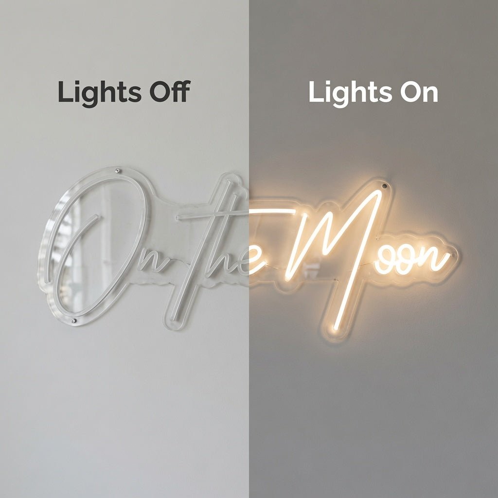 On The Moon LED Neon Sign Home Wall Art - Shineneon