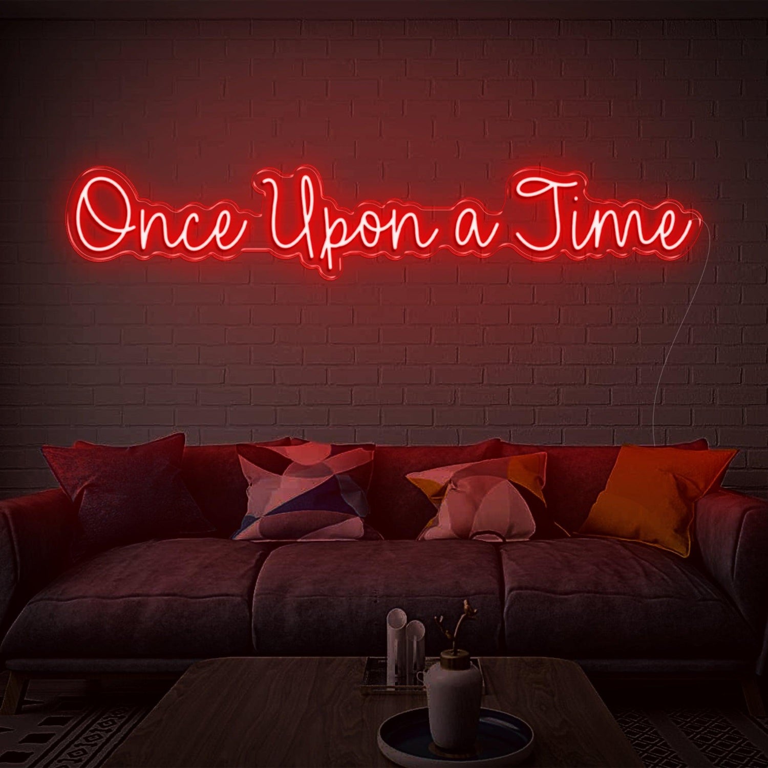 Once Upon A Time Red Led Neon Sign For Cozy Home Decor | Shineneon