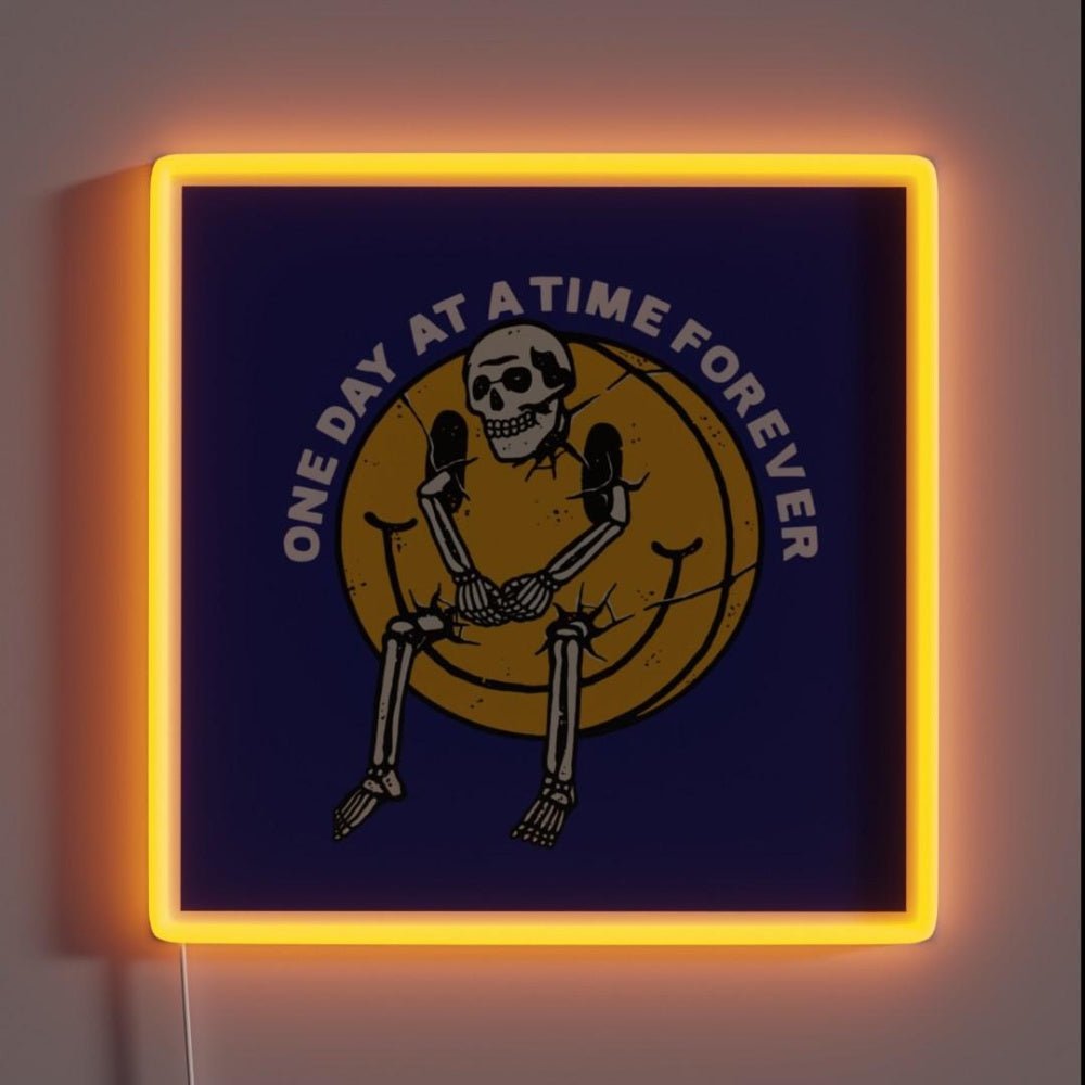 One Day At A Time Forever Aa Na Recovery Rgb Led Neon Sign - Shineneon