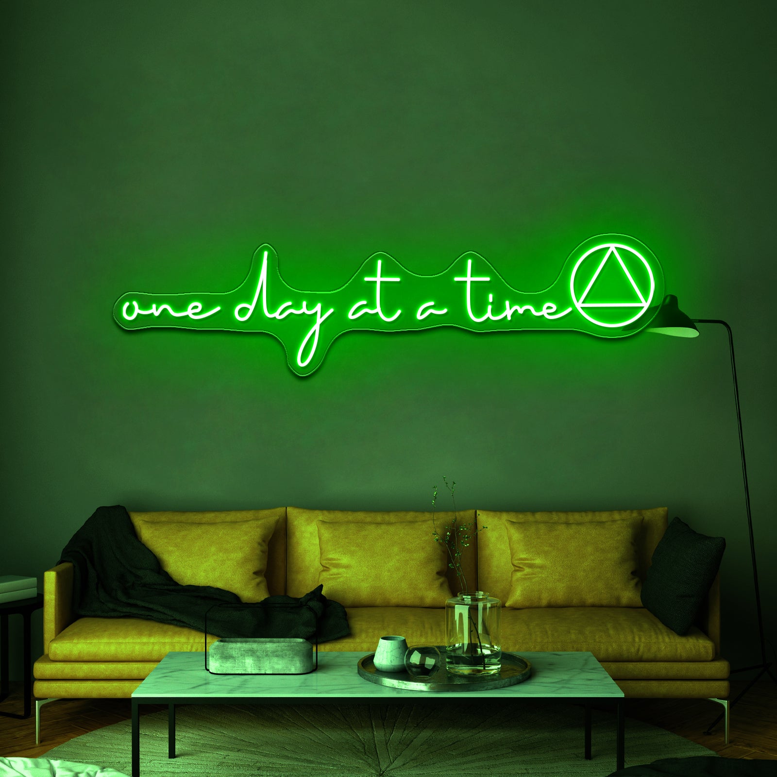 One Day At A Time Sober Aa Kindle Case Wall Artwork Neon Signs | Shineneon