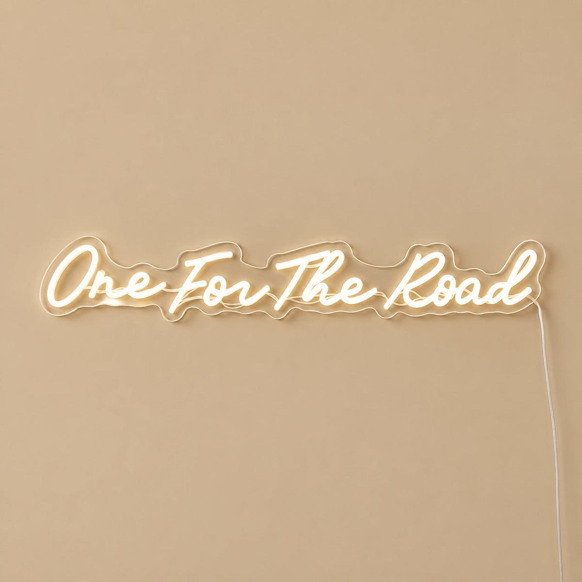 One For The Road Script Garage LED Neon Sign - Shineneon