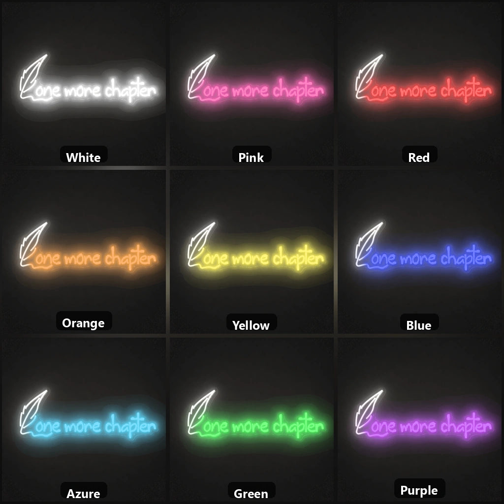 One More Chaplen LED Neon Sign Garage Man Cave Neon Sign color grid