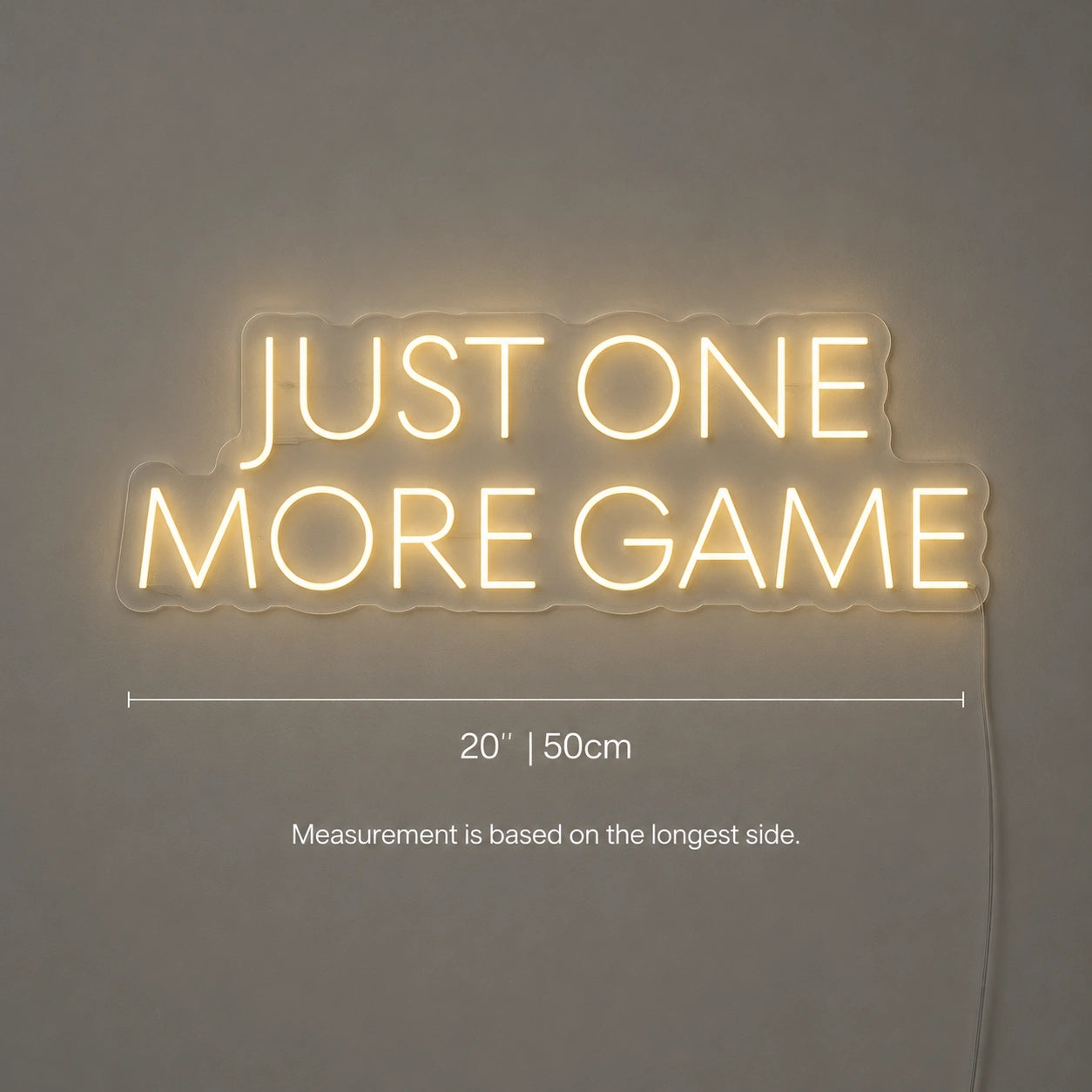 One More Game Neon Sign LED Neon Sign size image