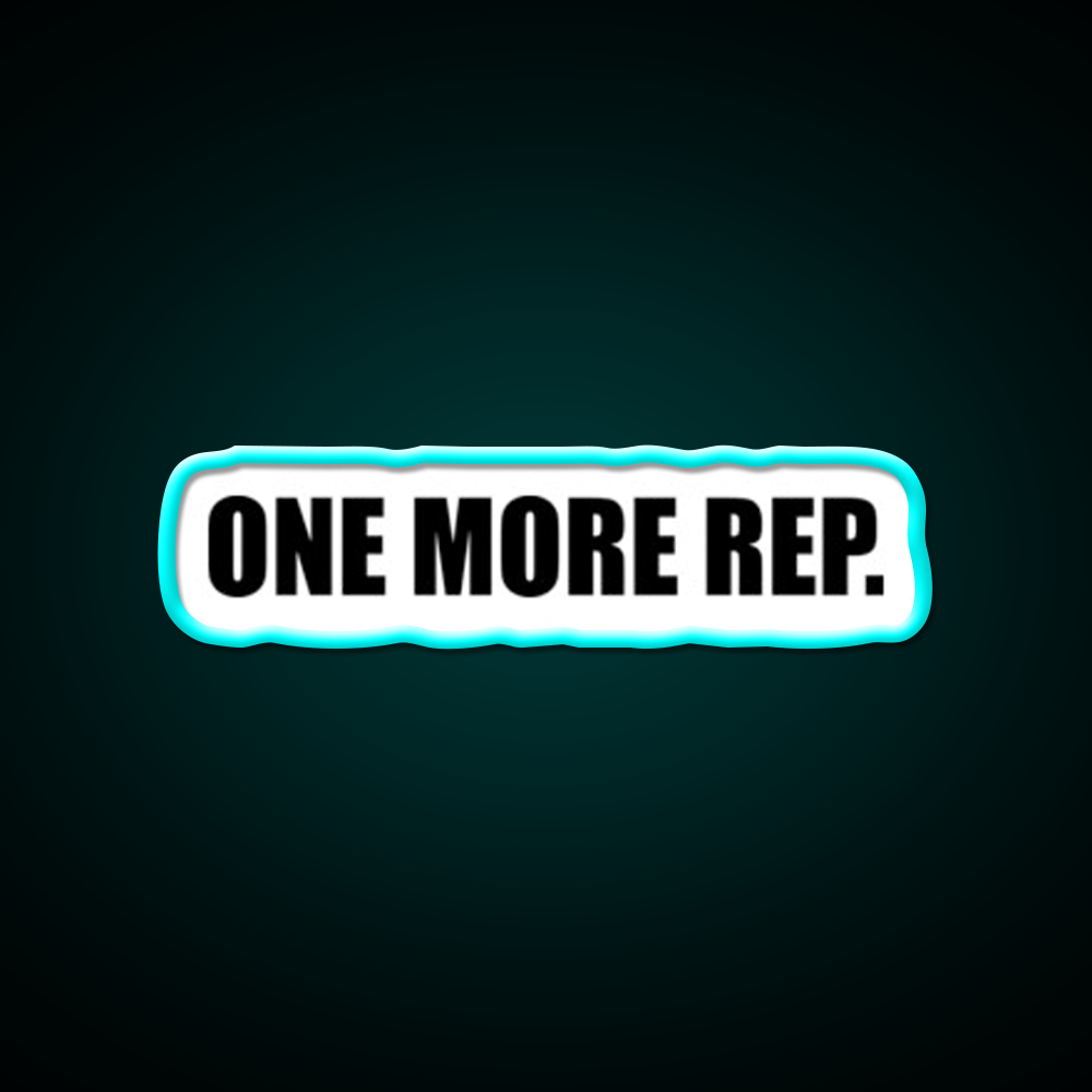One More Rep Gym Fitness Led Neon Sign Fitness Room Sign Rgb Color