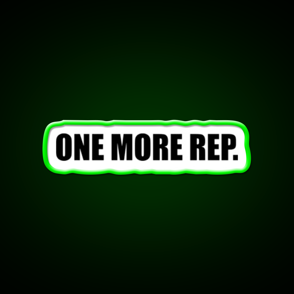 One More Rep Gym Fitness Led Neon Sign Fitness Room Sign Rgb Color