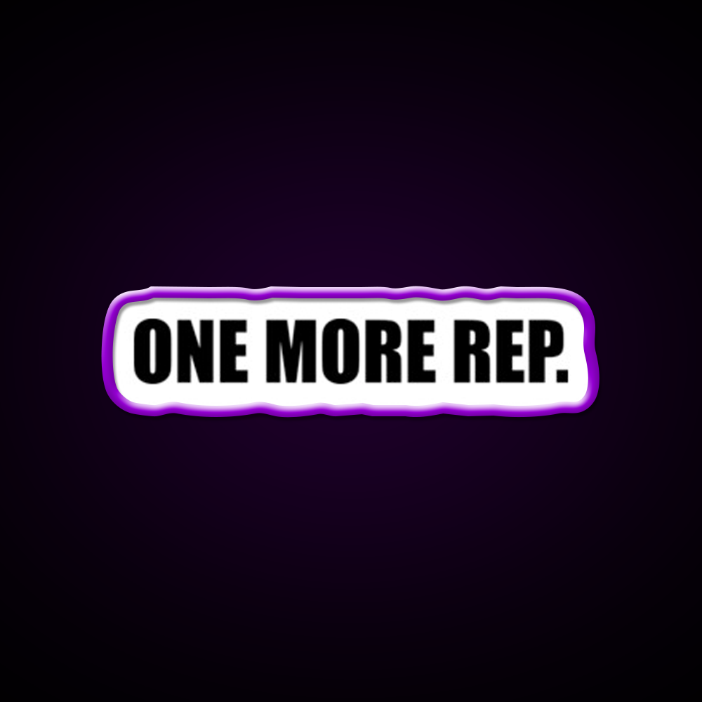 One More Rep Gym Fitness Led Neon Sign Fitness Room Sign Rgb Color